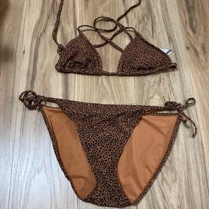 Cheetah print swimsuit